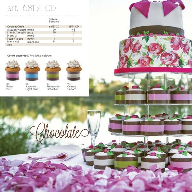 Colección pasteleria cinta chocolate Brizzolari