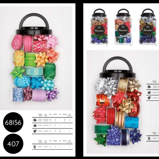 Surtido Navidad Estrellas cintas en Jarras Brizzolari